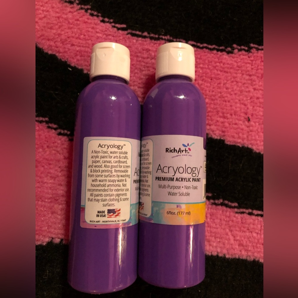 Rich Art acrylic paint purple ($5